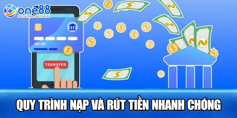 Quy trình nạp và rút tiền nhanh chóng